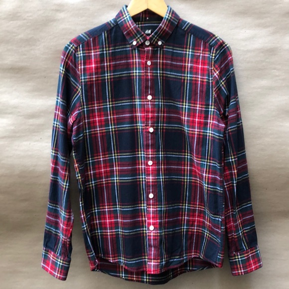 H&M Other - Strip Plaid Shirt